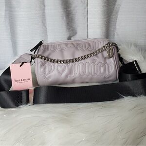 Juicy Coutour Grey Gull Quilted Purse